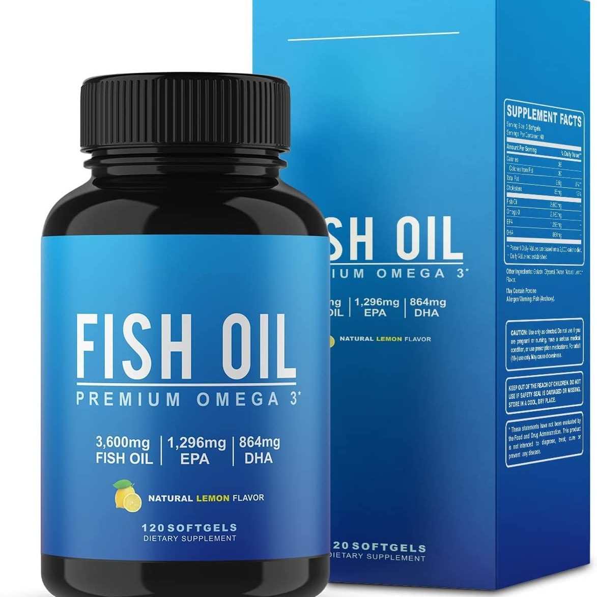 Lemon fish oil deep seas Softgel capsules